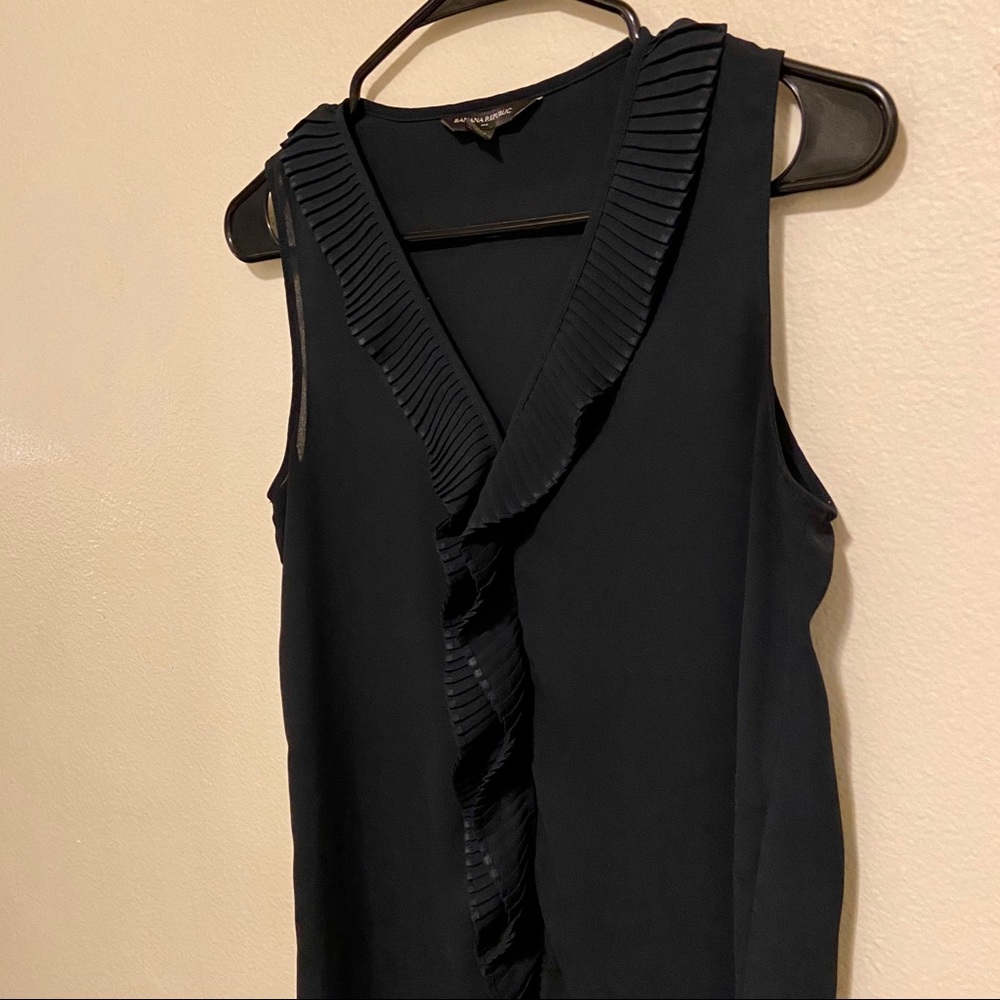Banana Republic dark navy blouse